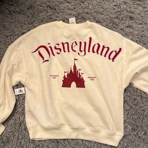 Cream Disneyland castle crewneck